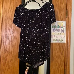 L blue stars romper